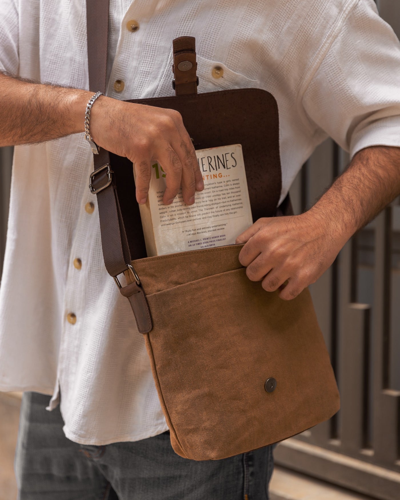 Shoulder bag “satchel bag“ – Tan