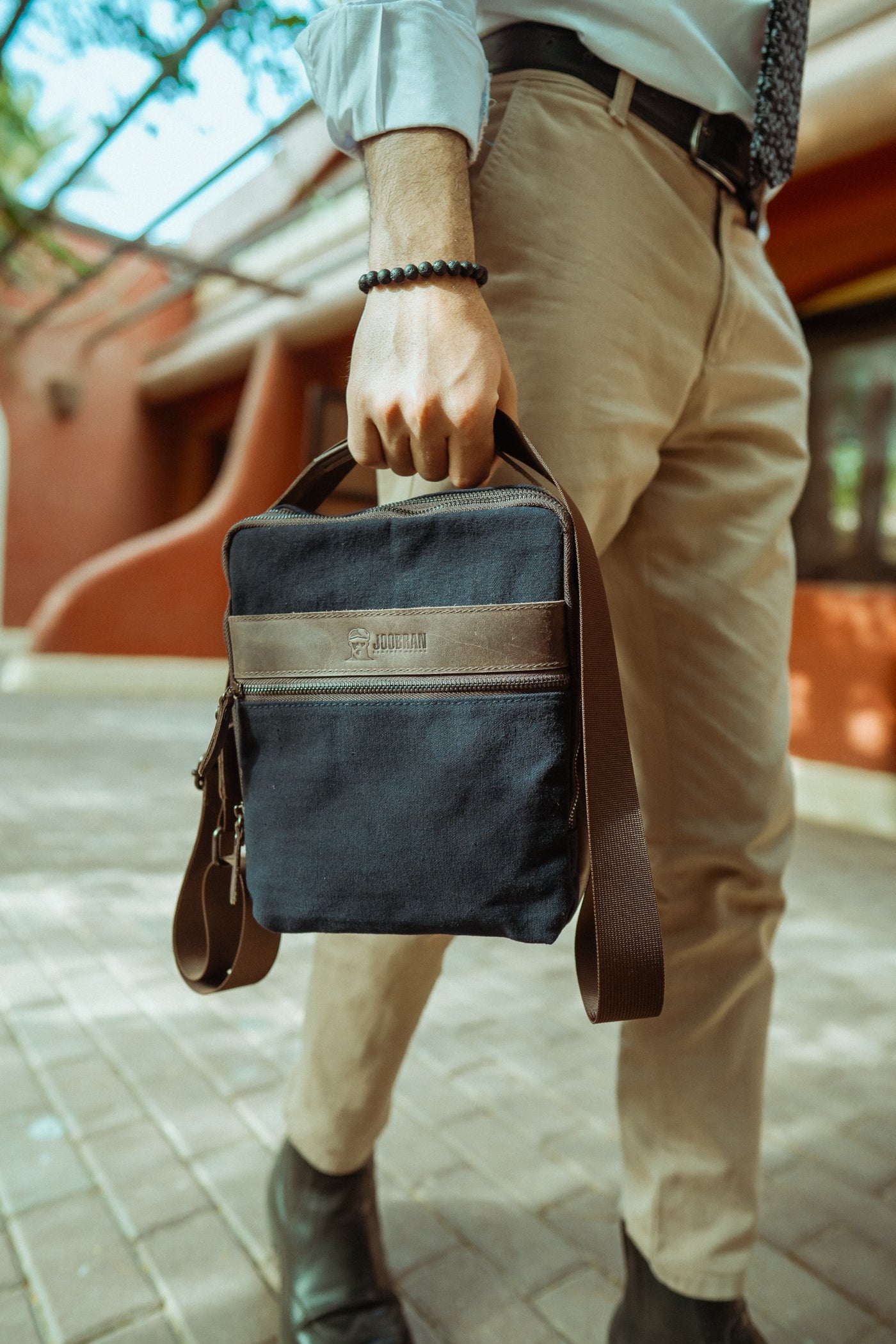 Multi-Pocket shoulder bag – Navy Blue