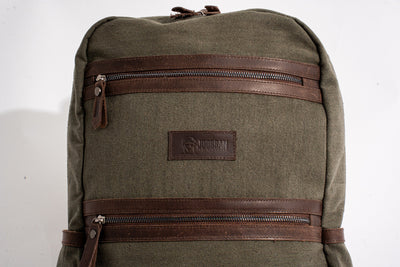 Randel waxed canvas backpack – Army