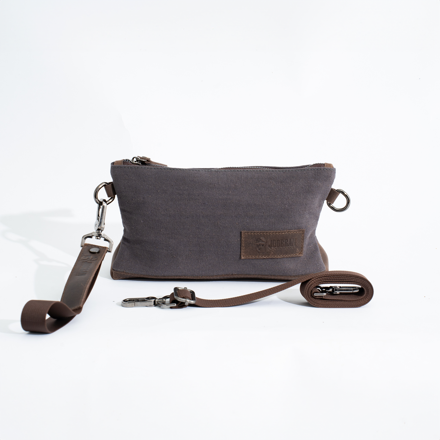 Joobran’s minimalist clutch – Dark Grey