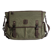 Marlow Messenger Bag ''100% Cotton canvas & Cow leather'' - Army